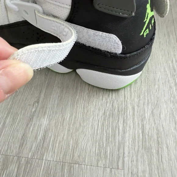 Nike JORDAN 6 Rings GS Sneakers Electric Green Black White 323419-130 Size 6.5Y - Picture 15 of 16